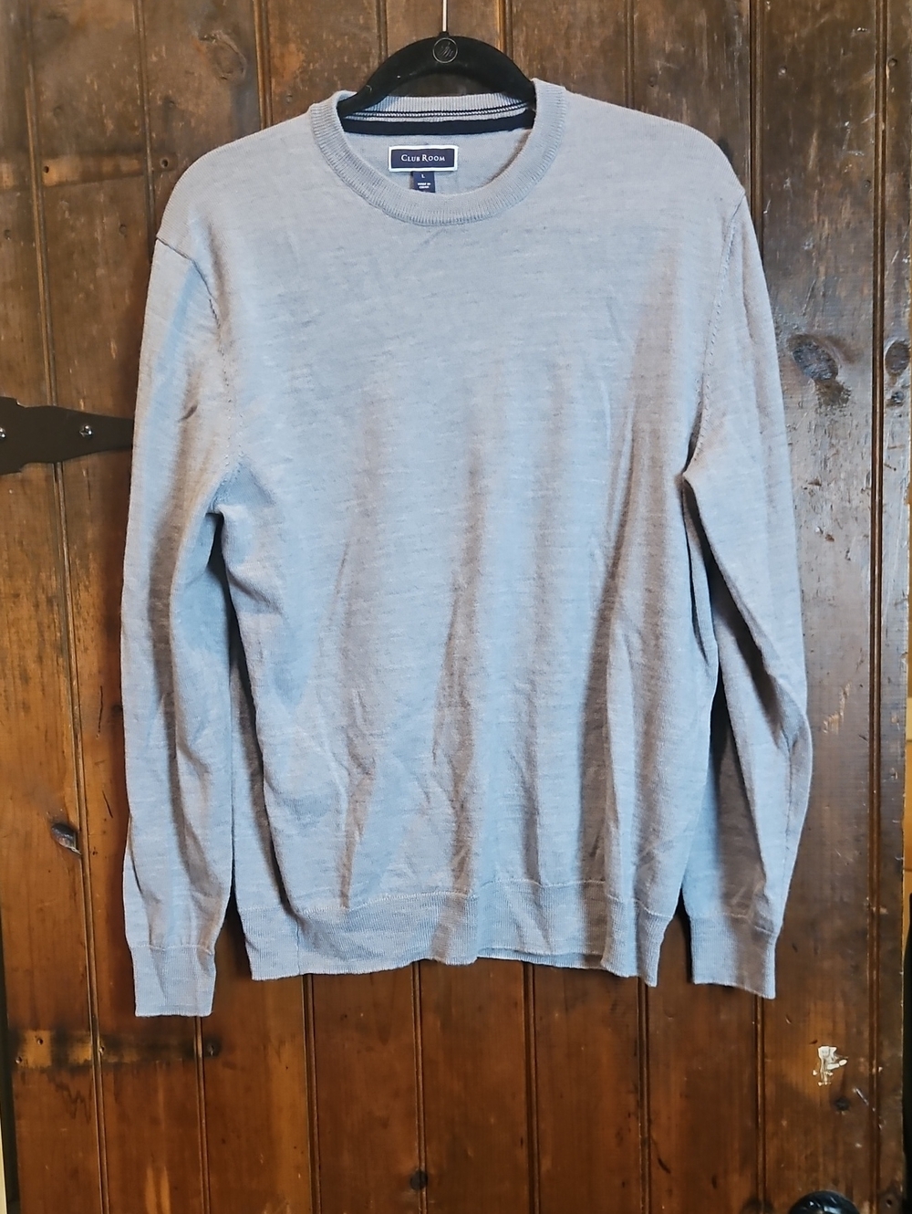 Club Room Men's Heather Gray Crewneck Sweater